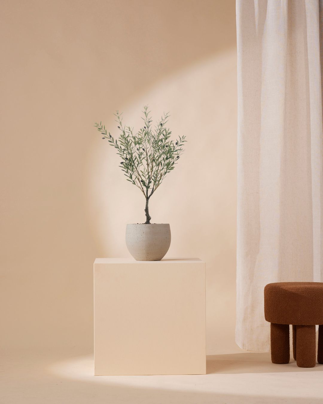 Kunstpflanze Olive Outdoor 90 cm