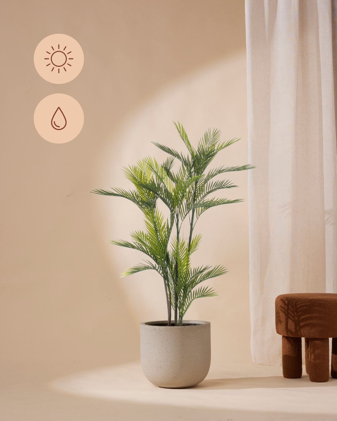 Kunstpflanze Palme outdoor 140 cm