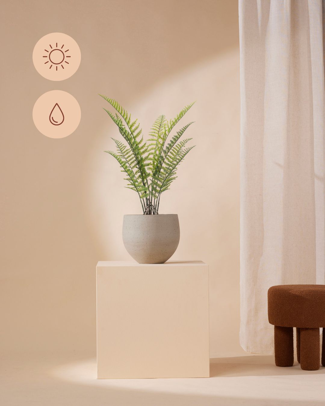 Kunstpflanze Farn outdoor 90 cm