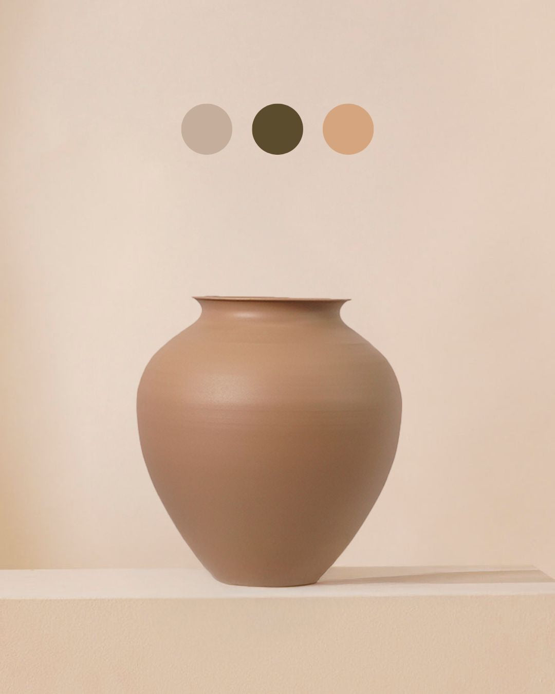 Vase Lily 30 cm – nude