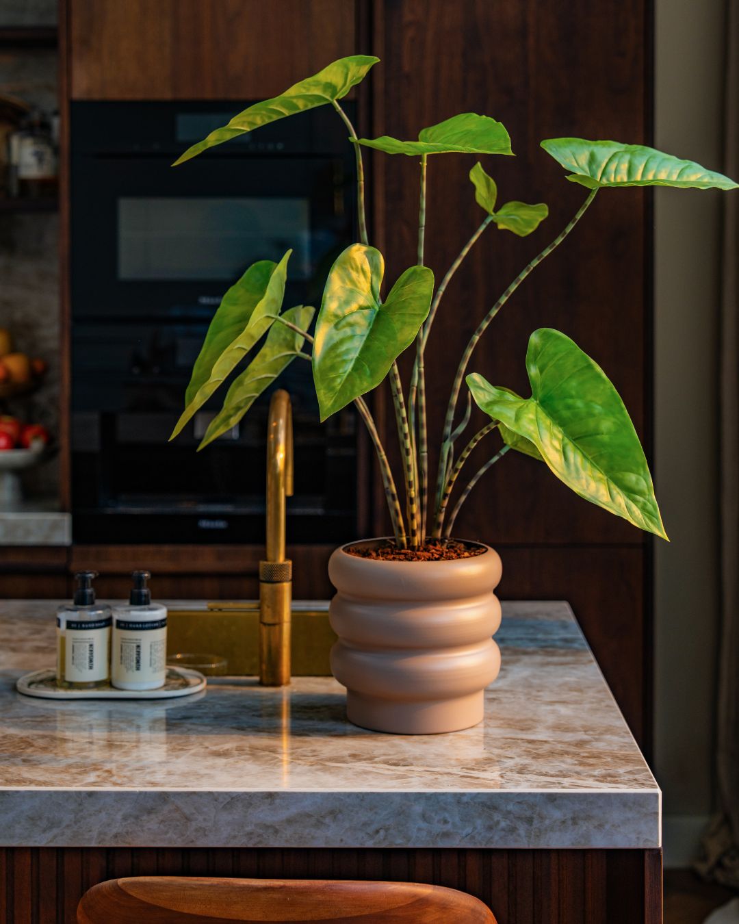 Kunstplant Alocasia zebrina 75 cm