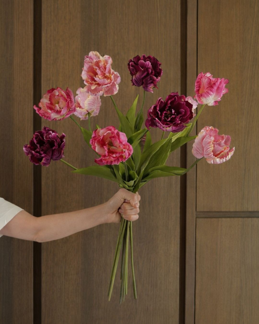 Tulpen mix deluxe paars 66 cm