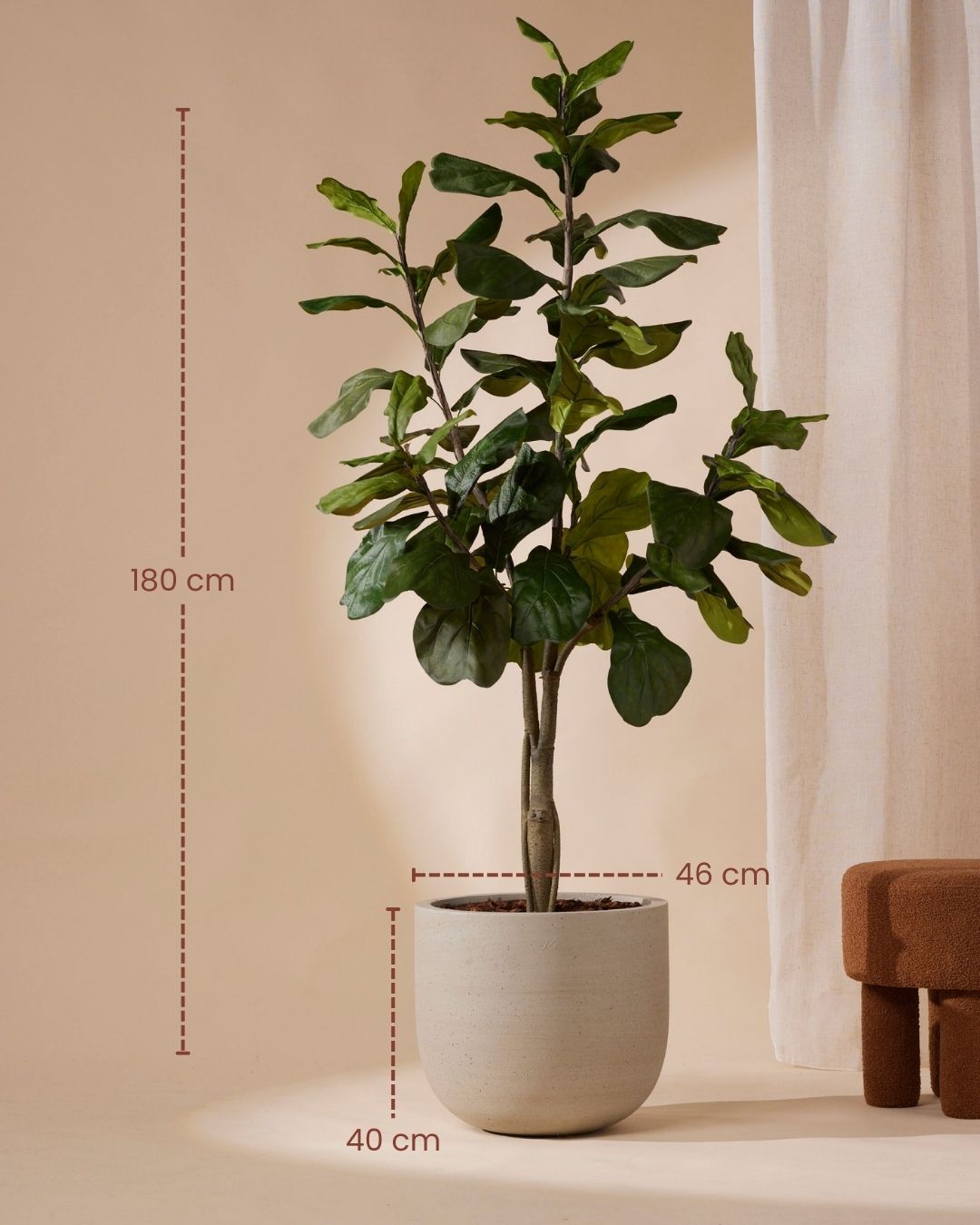 Kunstpflanze Ficus lyrata 180 cm