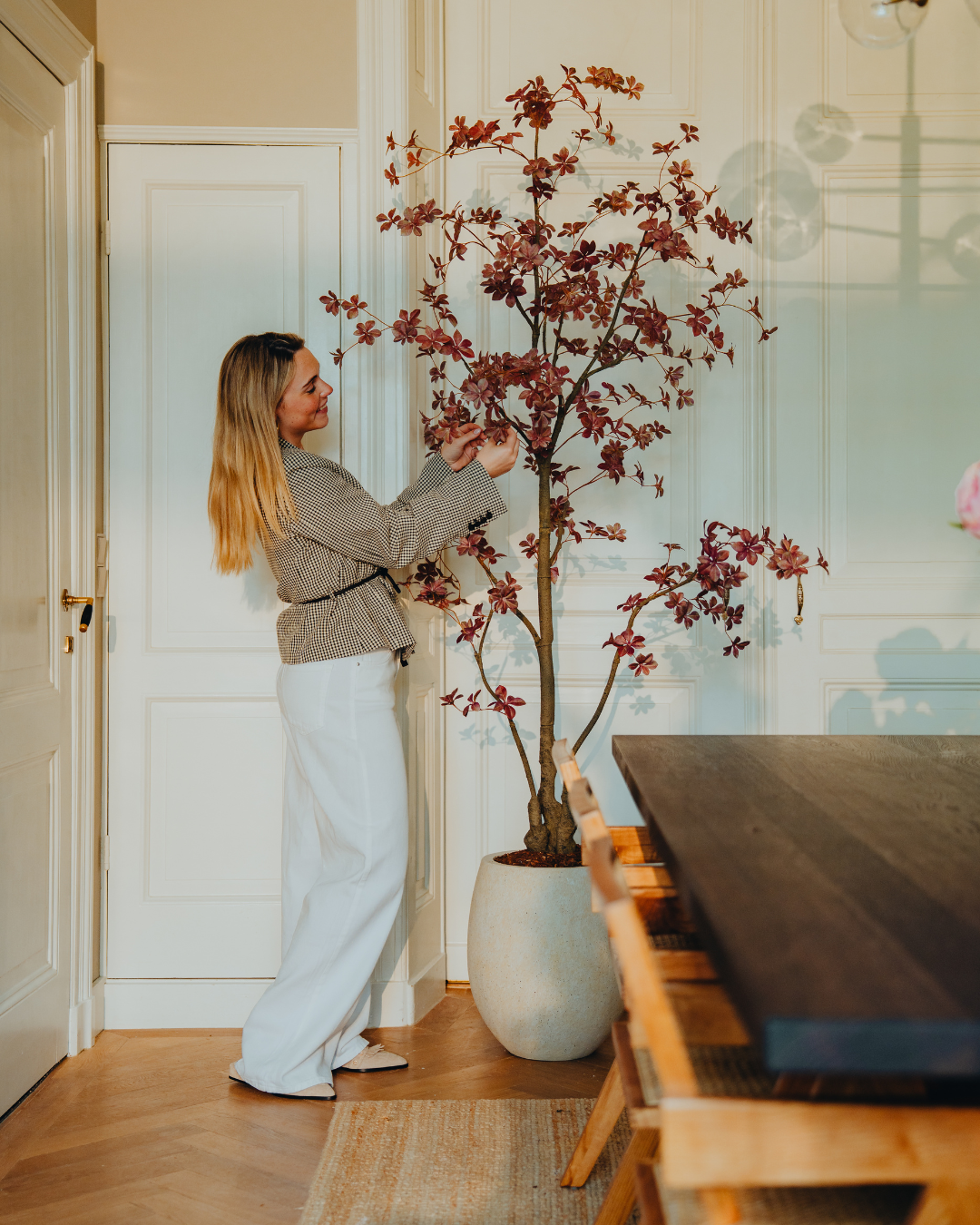 Kunstbaum Tropaeolum Burgundy 210 cm