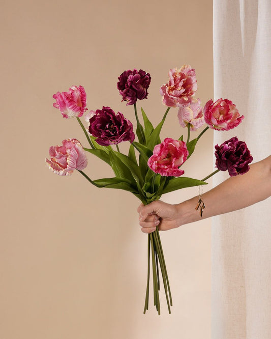 Tulpen mix deluxe paars 66 cm