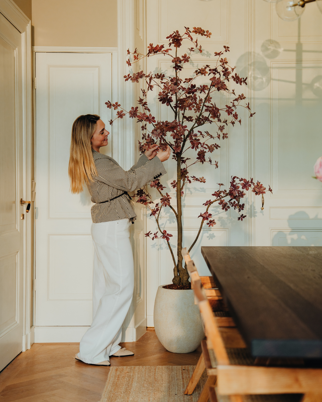 Kunstbaum Tropaeolum Burgundy 210 cm