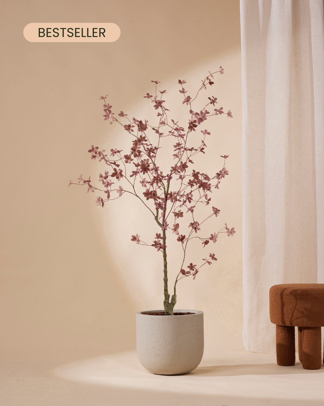 Kunstboom Tropaeolum Burgundy 185 cm