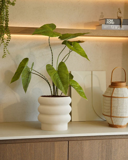 Kunstpflanze Alocasia zebrina 75 cm
